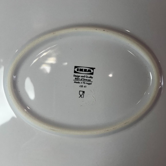 Vintage Ikea Midsommar Pattern Floral Ceramic Serving Platter 14.75"X12.5" Plate - Picture 5 of 8